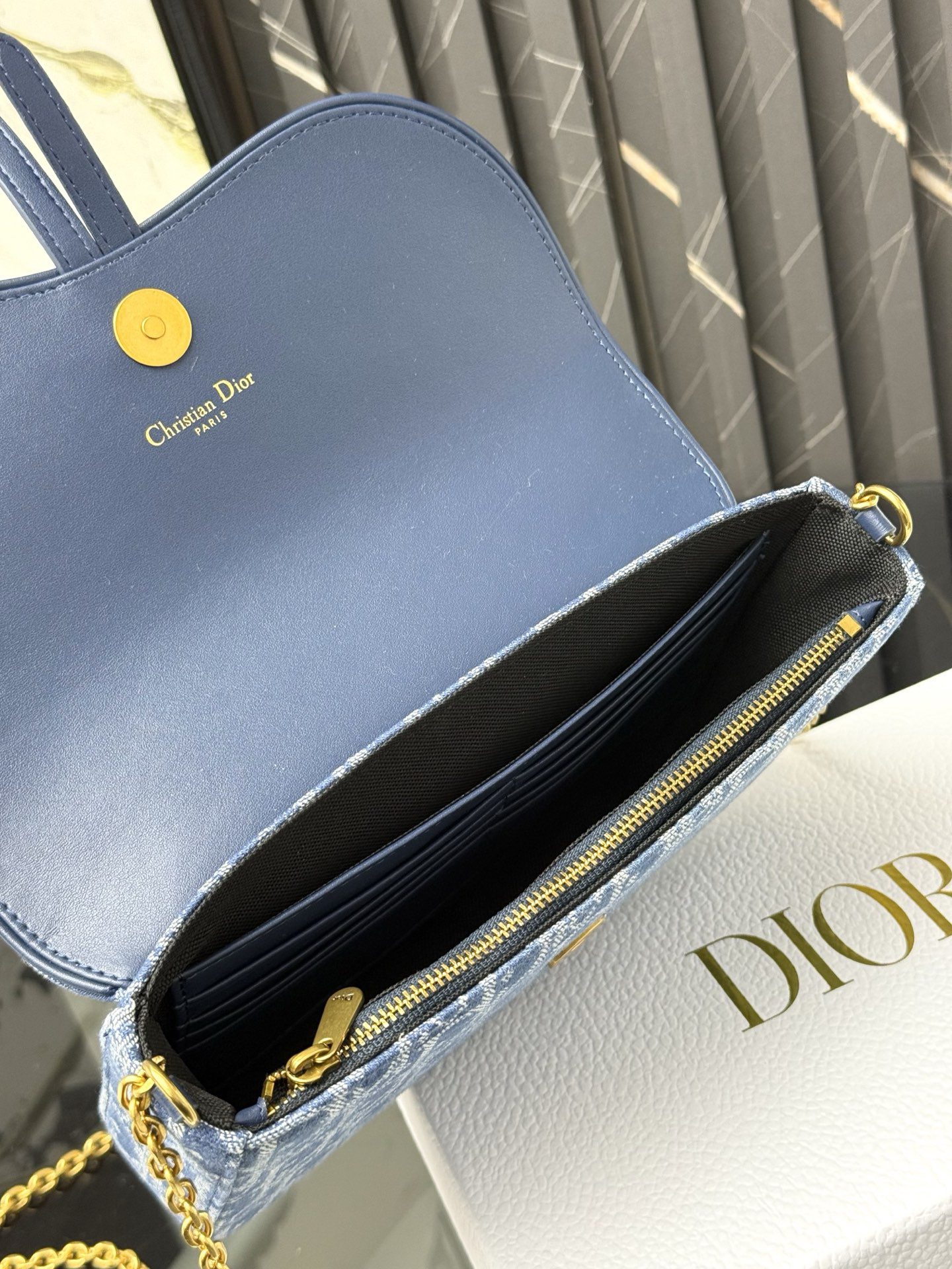 Dior - Denim Dior Oblique  Shoulder Bag