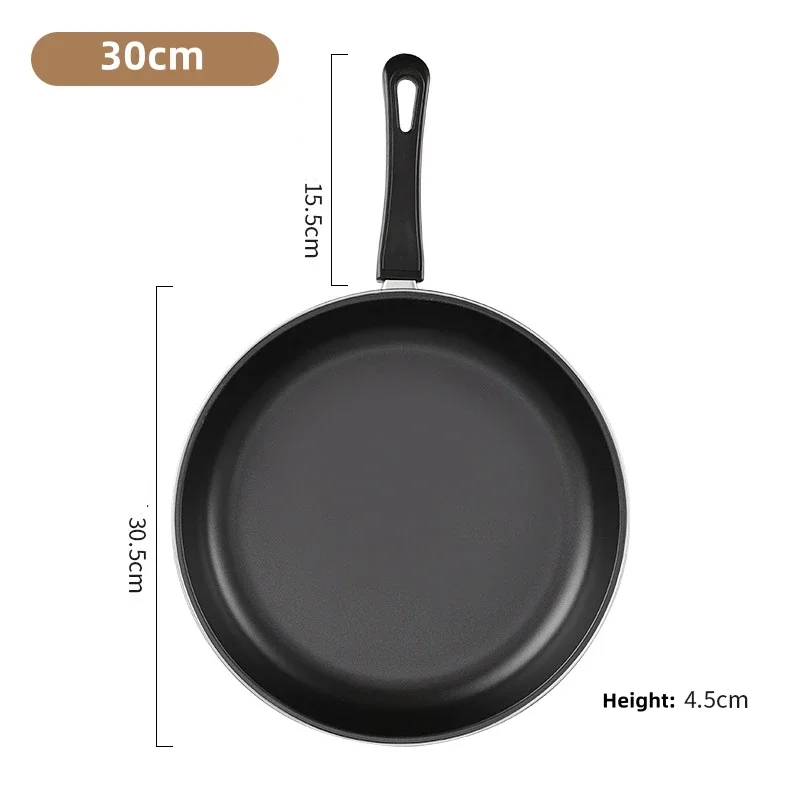 20/25/30cm Mini Frying Pan Sets Non-Stick Pans Steel Frypan Pot Durable Cast Iron Cookware Pancake Egg Fryer Kitchen Accessories