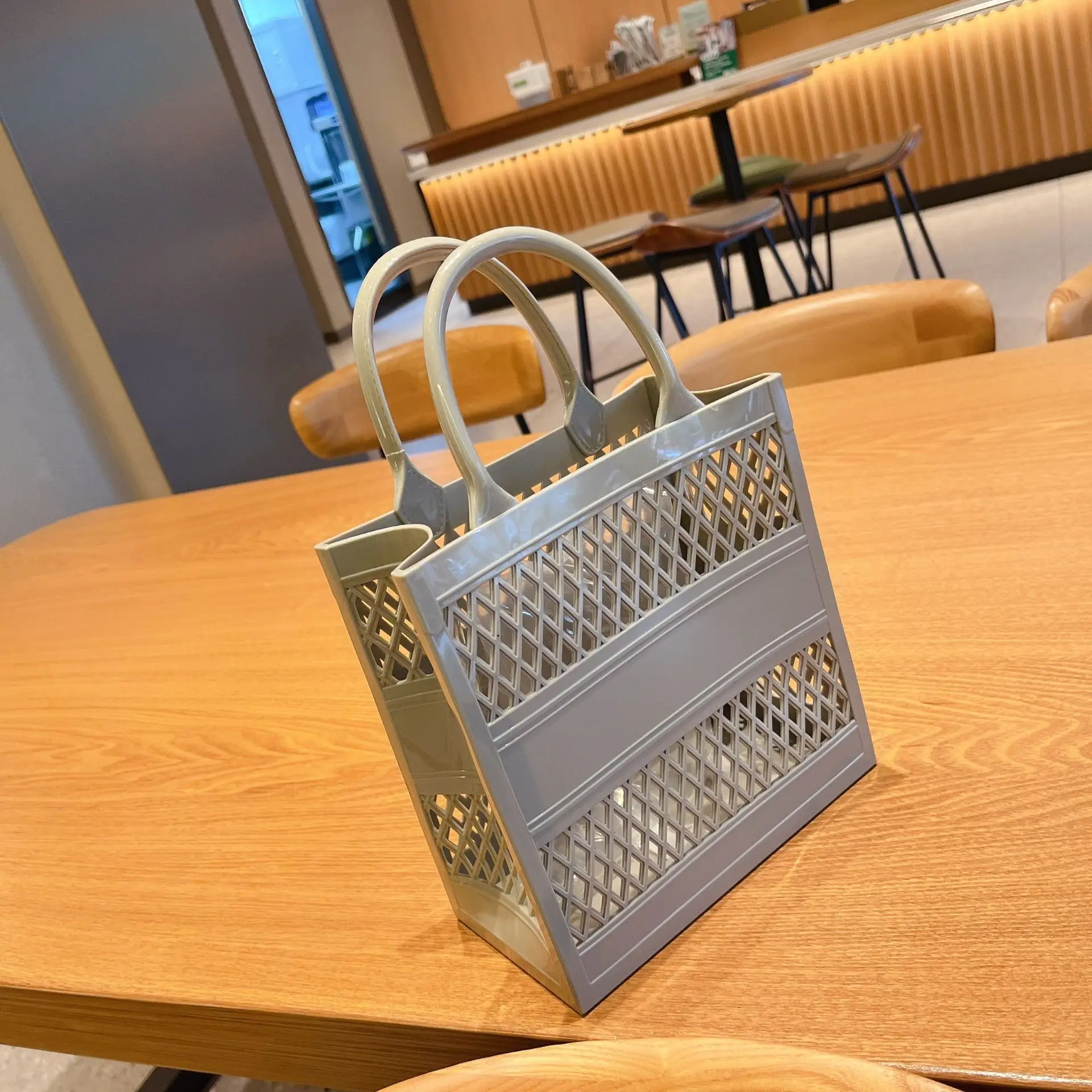 Mesh Tote Bag for Women, Beach Tote Bag, Clear Crossbody Bags, Travel Purses, Cute Totes Work Handbags, Travel Accessories