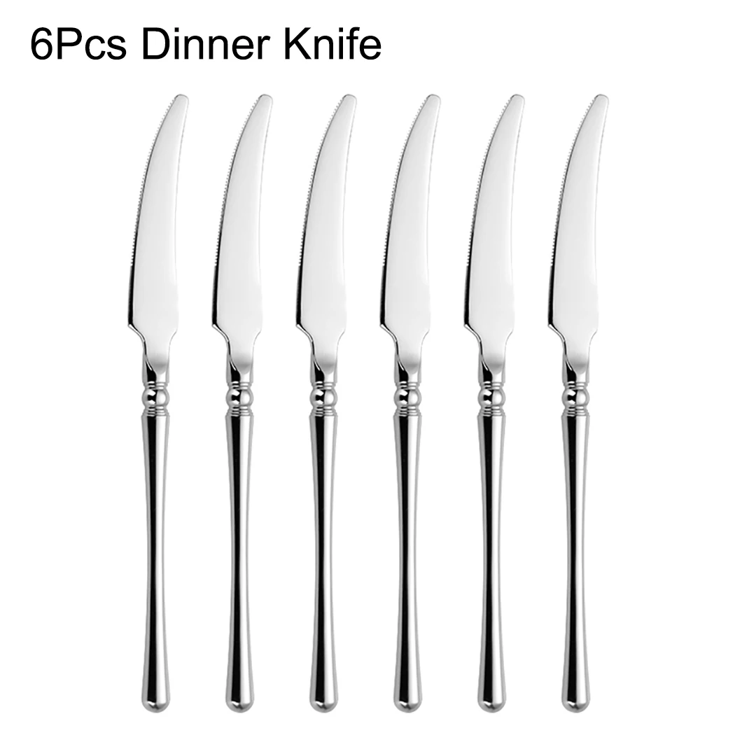 6/16/20/24/30Pcs Sliver Cutlery Set Stainless Steel 304 Tableware Wedding Gift Mirror Dinnerware Hotel Home Dinner Party Flatwar