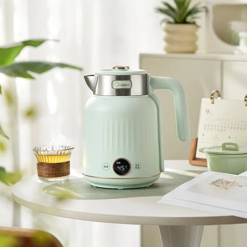Midea 220V 316L Stainless Steel Electric Kettle 1.7L Double-layer Anti-scalding Seamless Liner 1500W High Power Electric Kettle