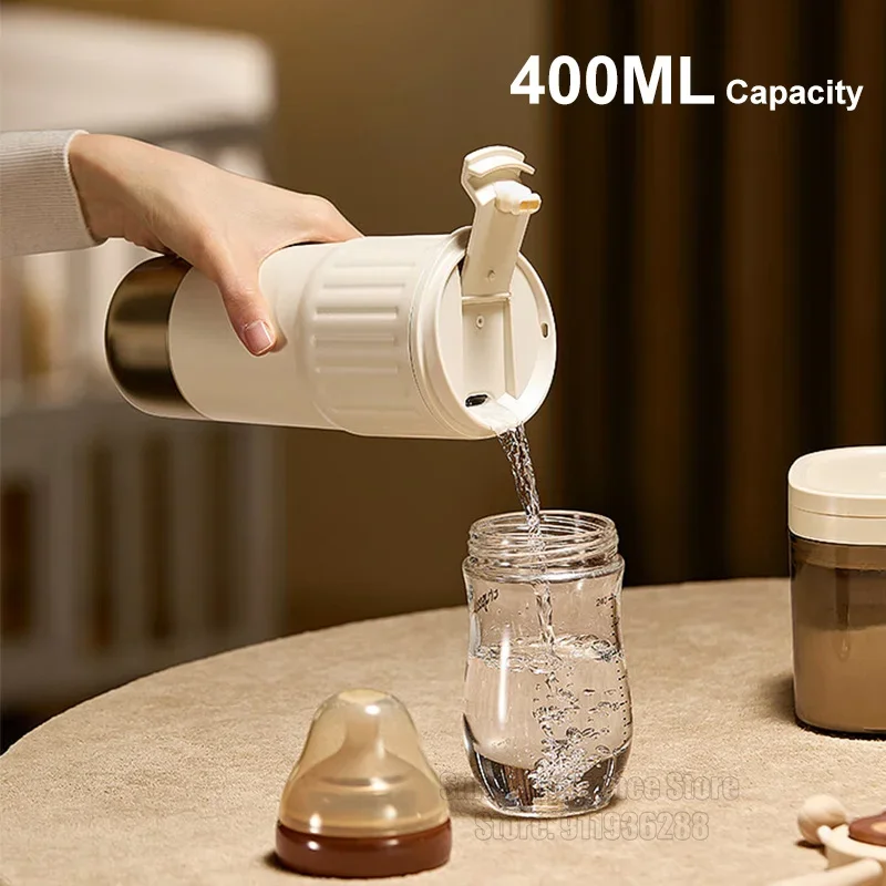 OIDIRE Travel Electric Kettle 400ML Portable Small Mini Tea Coffee Kettle Water Boiler, Water Heater Steel & Auto Shut-Off