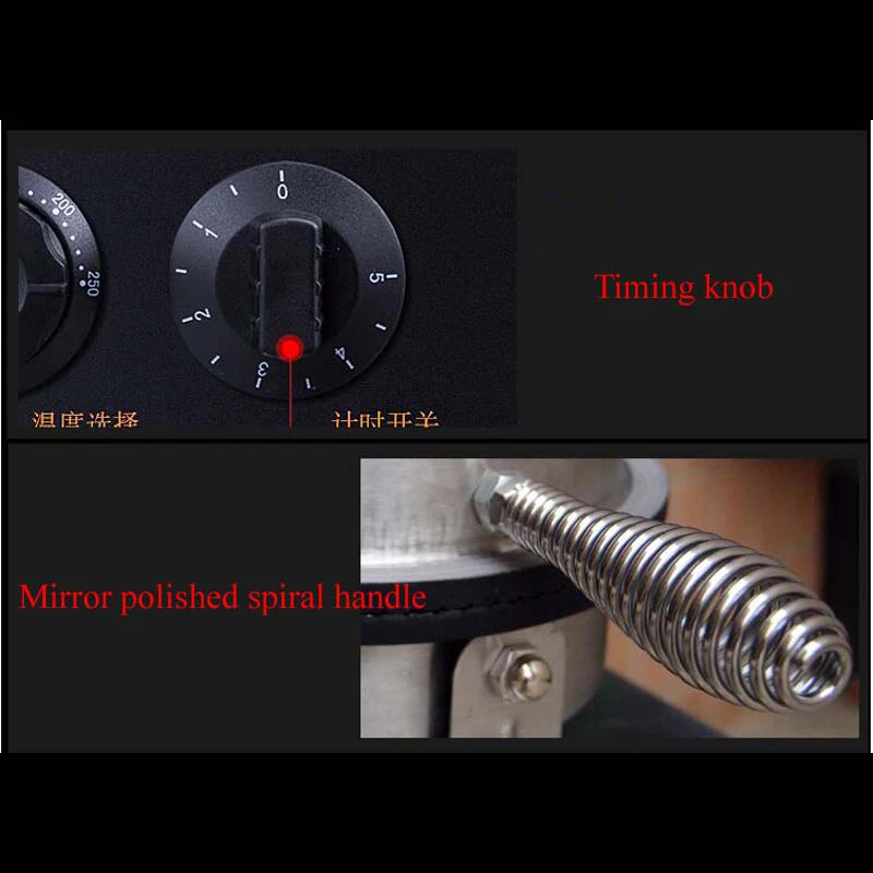 Commercial Double Head Ice Cream Cone Baker Machine Waffle Cone Egg Roll Making Machine 220v 1pc