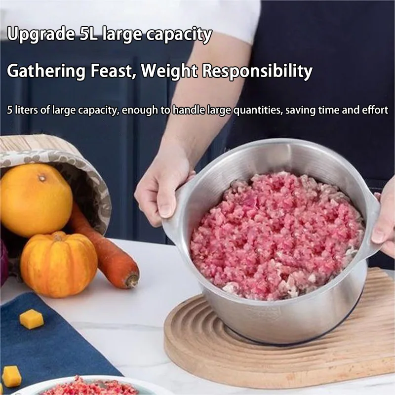 Xiaomi Multi-Function Stainless Steel Blender for Meat Fruits Veggies Food Processors Five-speed Kitchen Electric Meat Grinder