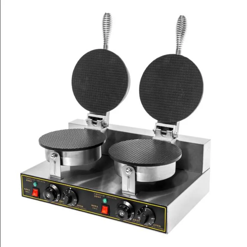 Commercial Double Round Waffle Maker Waffle Cone Bakery Maker Egg Roll Machine Crispy Egg Roll Machine SZ-498