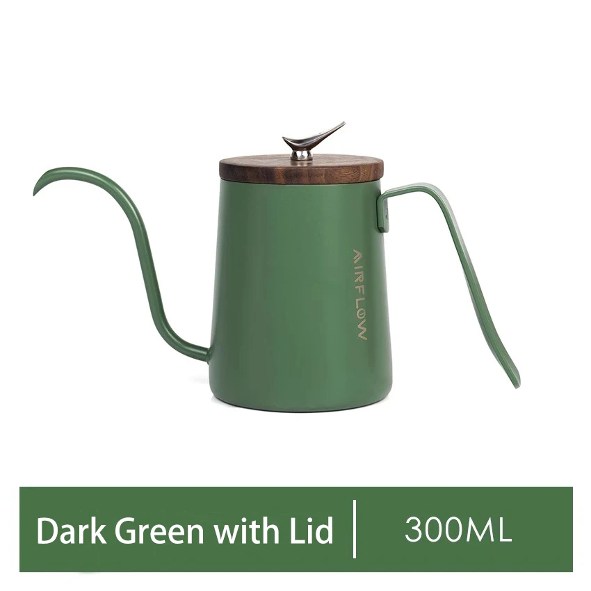 AIRFLOW Dovetail Pour Over Kettle Spout Coffee Pot 300ml  Handle Gooseneck Kettle Coffee Maker Kettle Teapot Accessories Tools
