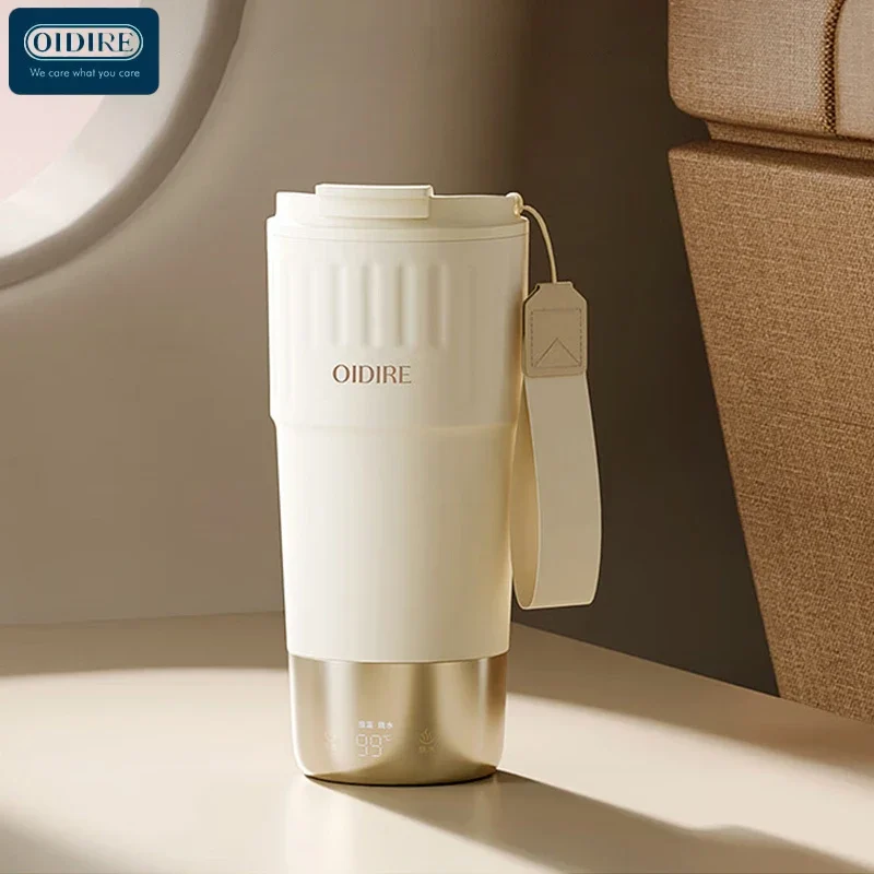 OIDIRE Travel Electric Kettle 400ML Portable Small Mini Tea Coffee Kettle Water Boiler, Water Heater Steel & Auto Shut-Off