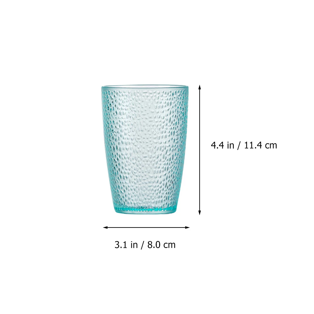 5Pcs Frosted Acrylic Water Mug Stackable Beer Cup Cocktail Tumbler Drinking Glass Bar Party Cups High Temperature Resistant
