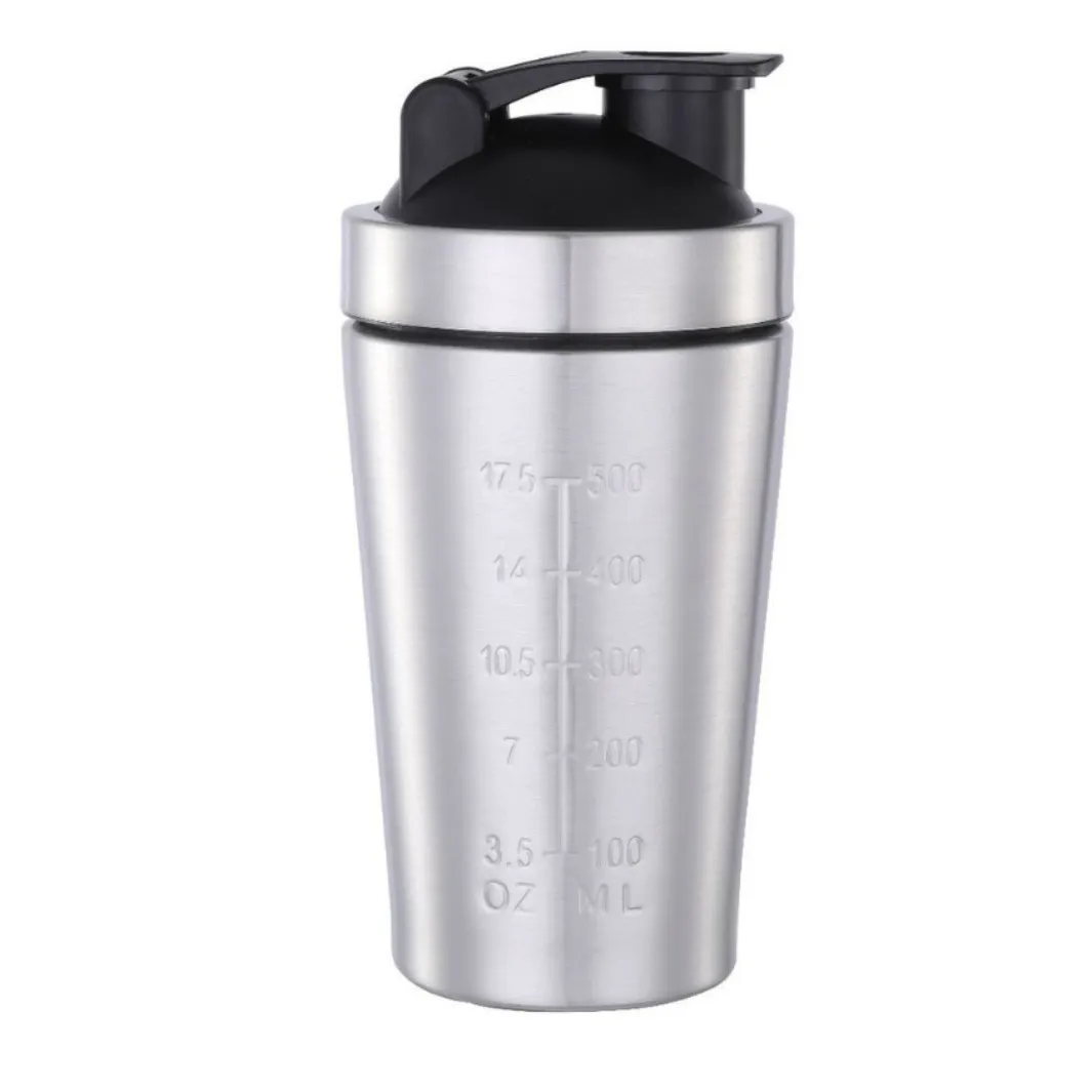 Stainless Steel Protein Shaker Cup Portable Fitness Sports Mug Nutrition Shakers Cup Water Bottles Water Cup Portable Shakers