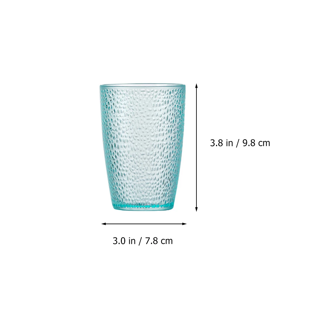 5Pcs Frosted Acrylic Water Mug Stackable Beer Cup Cocktail Tumbler Drinking Glass Bar Party Cups High Temperature Resistant