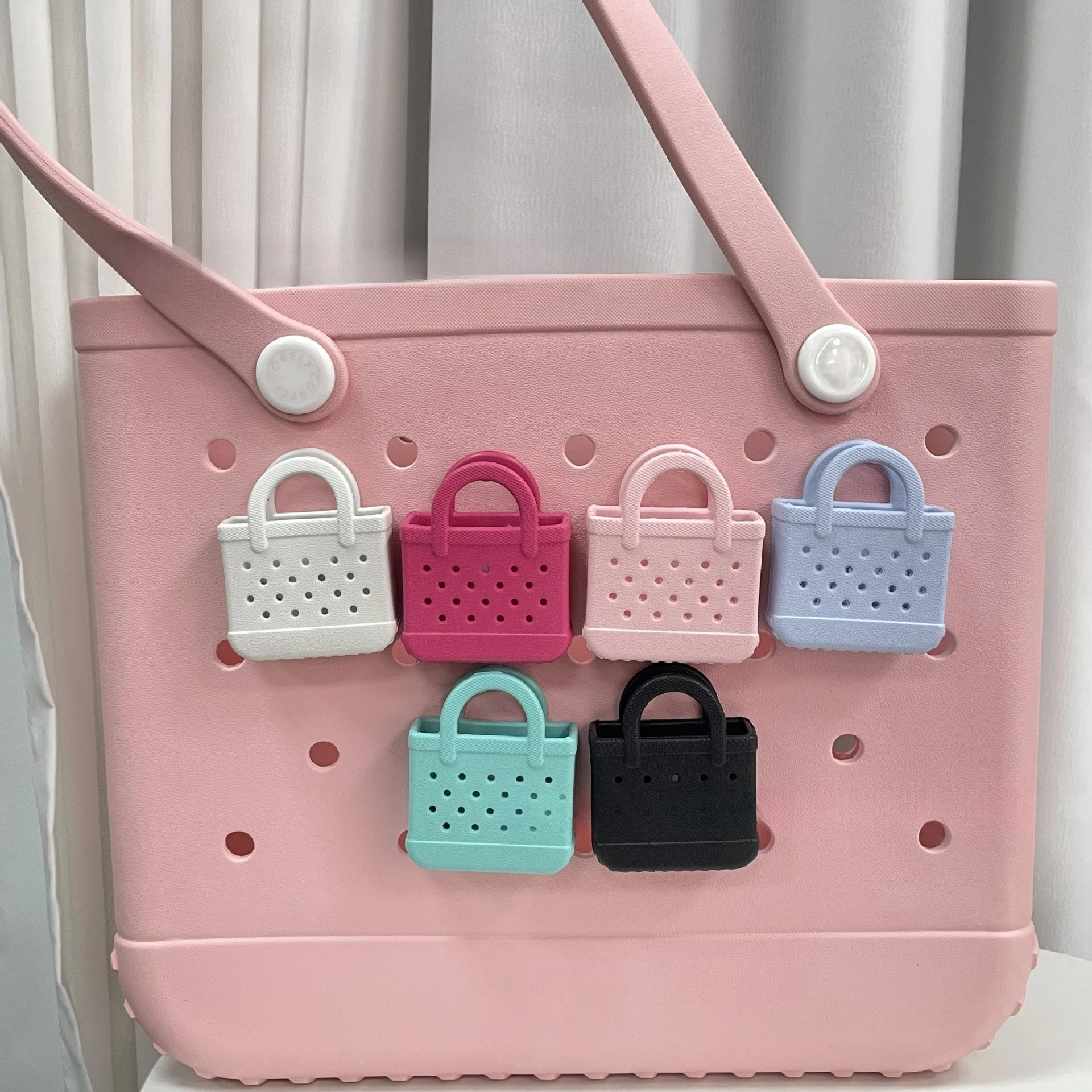 EVA Mini Bogg Bag Beach Bag Accessories EVA Hole Bags Hanging Accessories Headphones Storage Small Bags Accessories Cute Gifts
