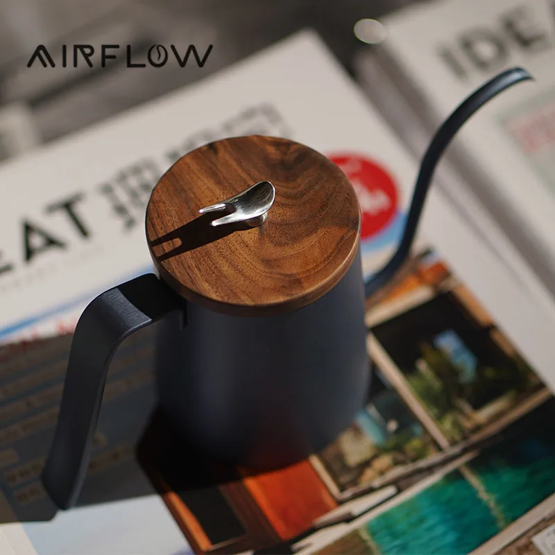 AIRFLOW Dovetail Pour Over Kettle Spout Coffee Pot 300ml  Handle Gooseneck Kettle Coffee Maker Kettle Teapot Accessories Tools