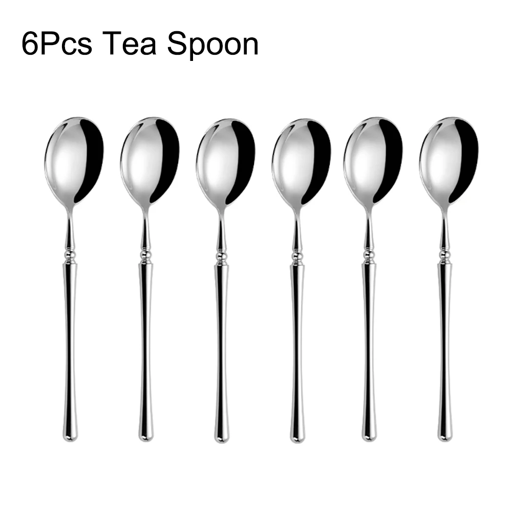 6/16/20/24/30Pcs Sliver Cutlery Set Stainless Steel 304 Tableware Wedding Gift Mirror Dinnerware Hotel Home Dinner Party Flatwar