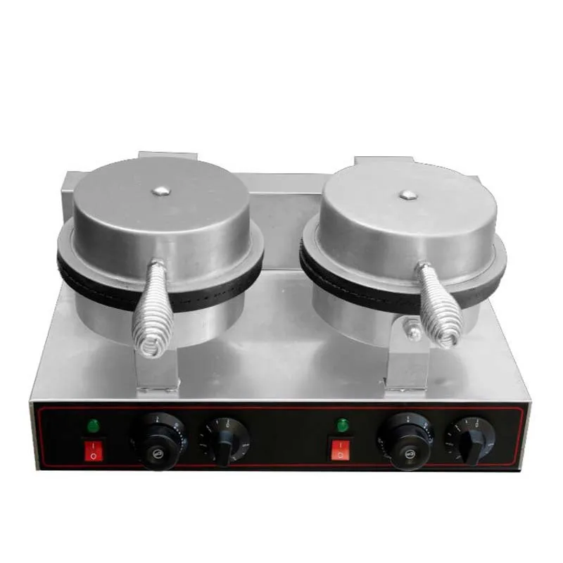 Commercial Double Round Waffle Maker Waffle Cone Bakery Maker Egg Roll Machine Crispy Egg Roll Machine SZ-498