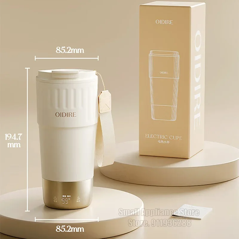 OIDIRE Travel Electric Kettle 400ML Portable Small Mini Tea Coffee Kettle Water Boiler, Water Heater Steel & Auto Shut-Off