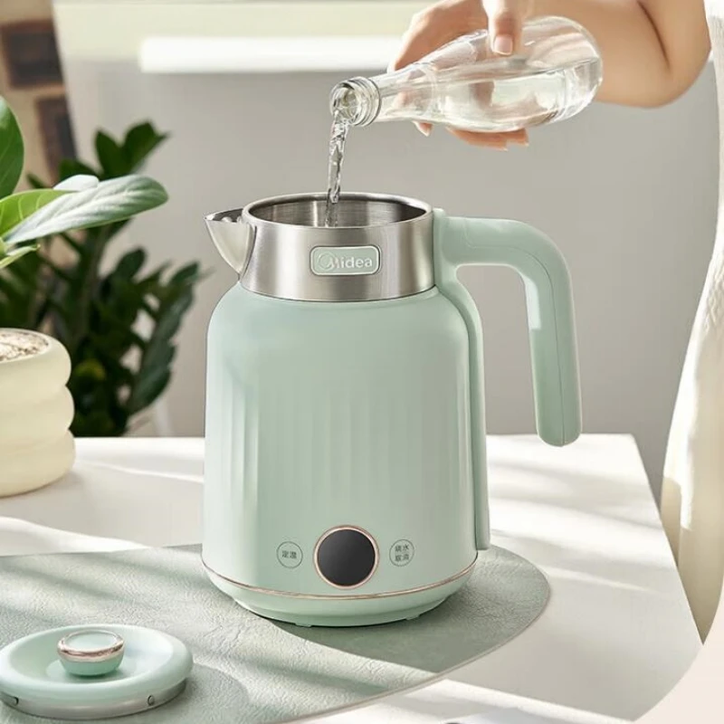 Midea 220V 316L Stainless Steel Electric Kettle 1.7L Double-layer Anti-scalding Seamless Liner 1500W High Power Electric Kettle