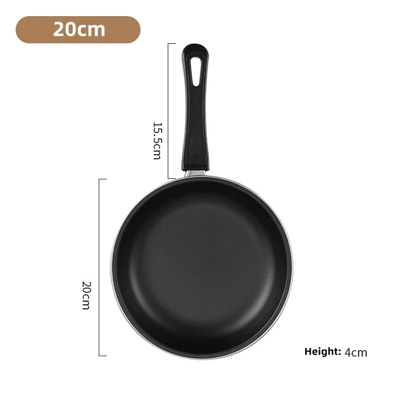 20/25/30cm Mini Frying Pan Sets Non-Stick Pans Steel Frypan Pot Durable Cast Iron Cookware Pancake Egg Fryer Kitchen Accessories