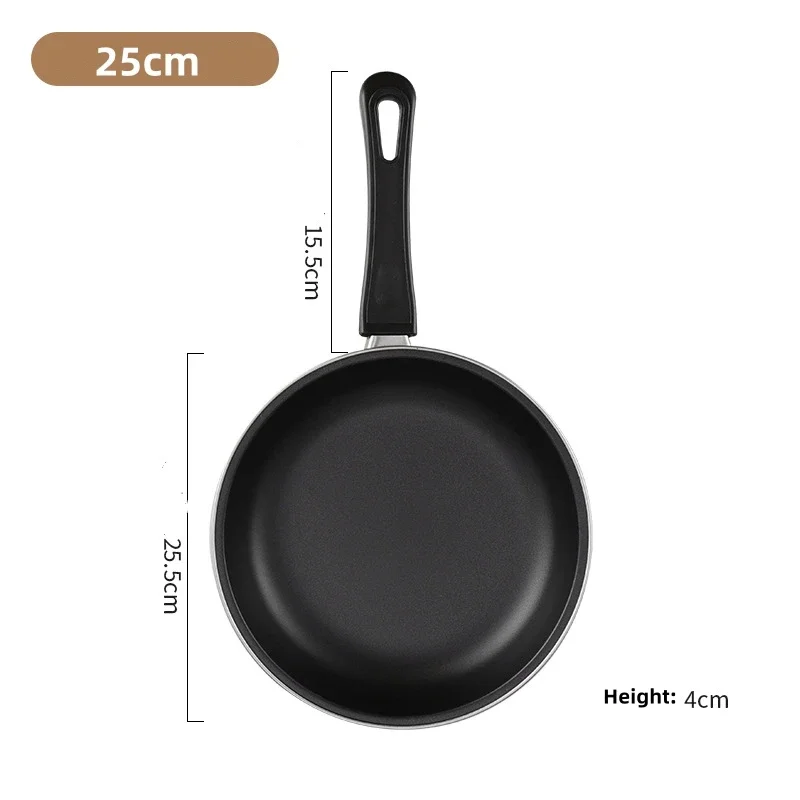 20/25/30cm Mini Frying Pan Sets Non-Stick Pans Steel Frypan Pot Durable Cast Iron Cookware Pancake Egg Fryer Kitchen Accessories