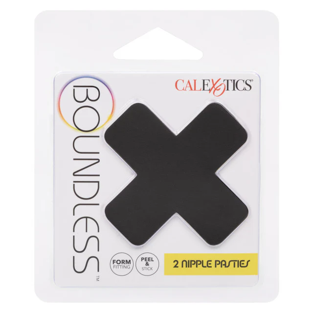 Boundless NIPPLE PASTIES 2 Pack Black X Shape