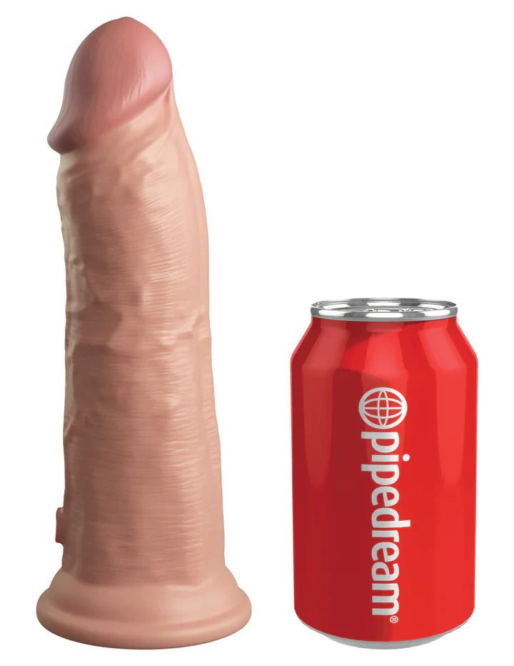 Pipedream King Cock Elite 8 inch Vibrating Dildo - Realistic Flesh Feel