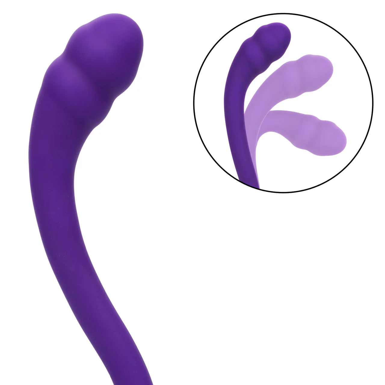 Pretty Little Wands CHARMER Purple Flexible Double Ended Vibrating Body Wand Dildo