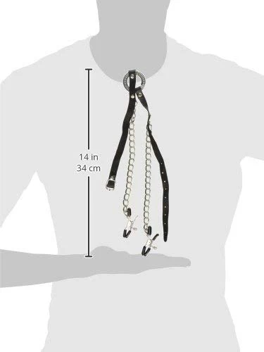 Pipedream Fetish Fantasy Series O Ring Open Mouth Gag with Nipple Clamps