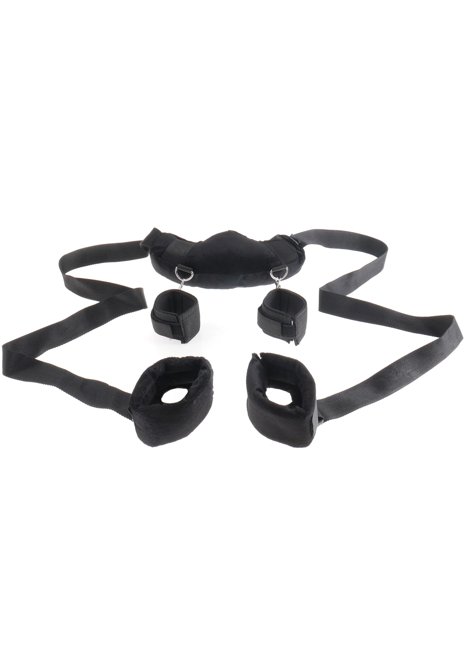 Pipedream Fetish Fantasy Position Master | Premium Bondage Kit with Wrist & Ankle Cuffs and Love Mask