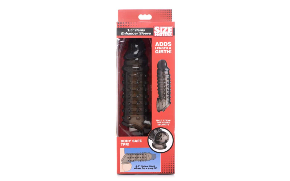 Penis Enhancer Sleeve 1.5in Smoke