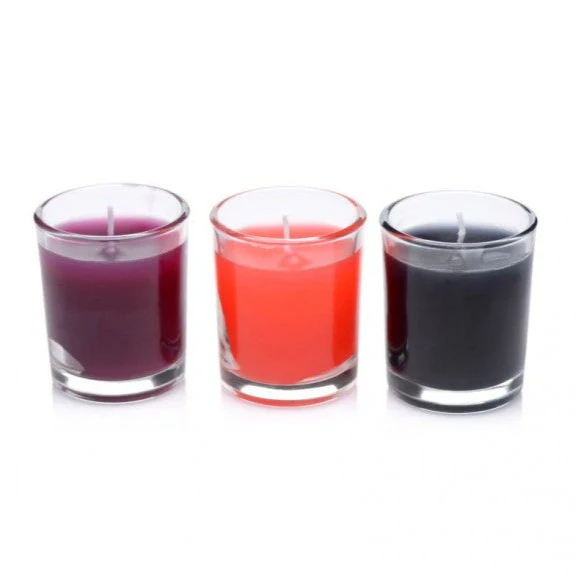 Master Series FLAME DRIPPERS WAX PLAY DRIP CANDLE Kit 3 Candles