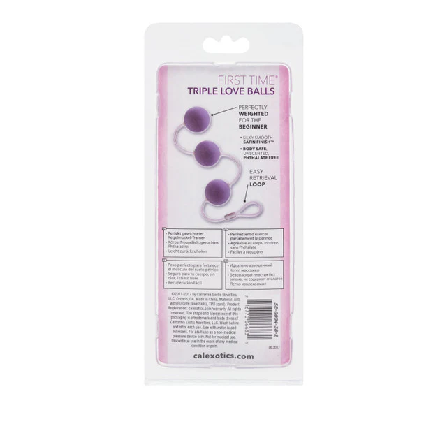 CaleXOtics FIRST TIME TRIPLE LOVE BALLS Purple