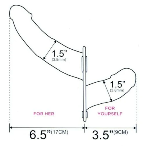 Double Thruster Silicone Vibrating Double Ended Dildo with Strap On Harness and Remote Control Flesh