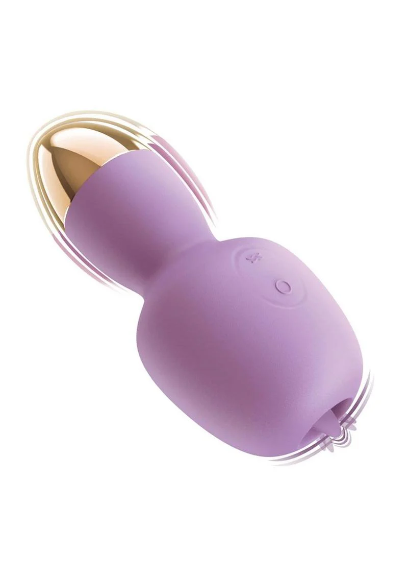 Intense Dual Massager Rechargeable Silicone Vibrator with Clitoral Stimulator