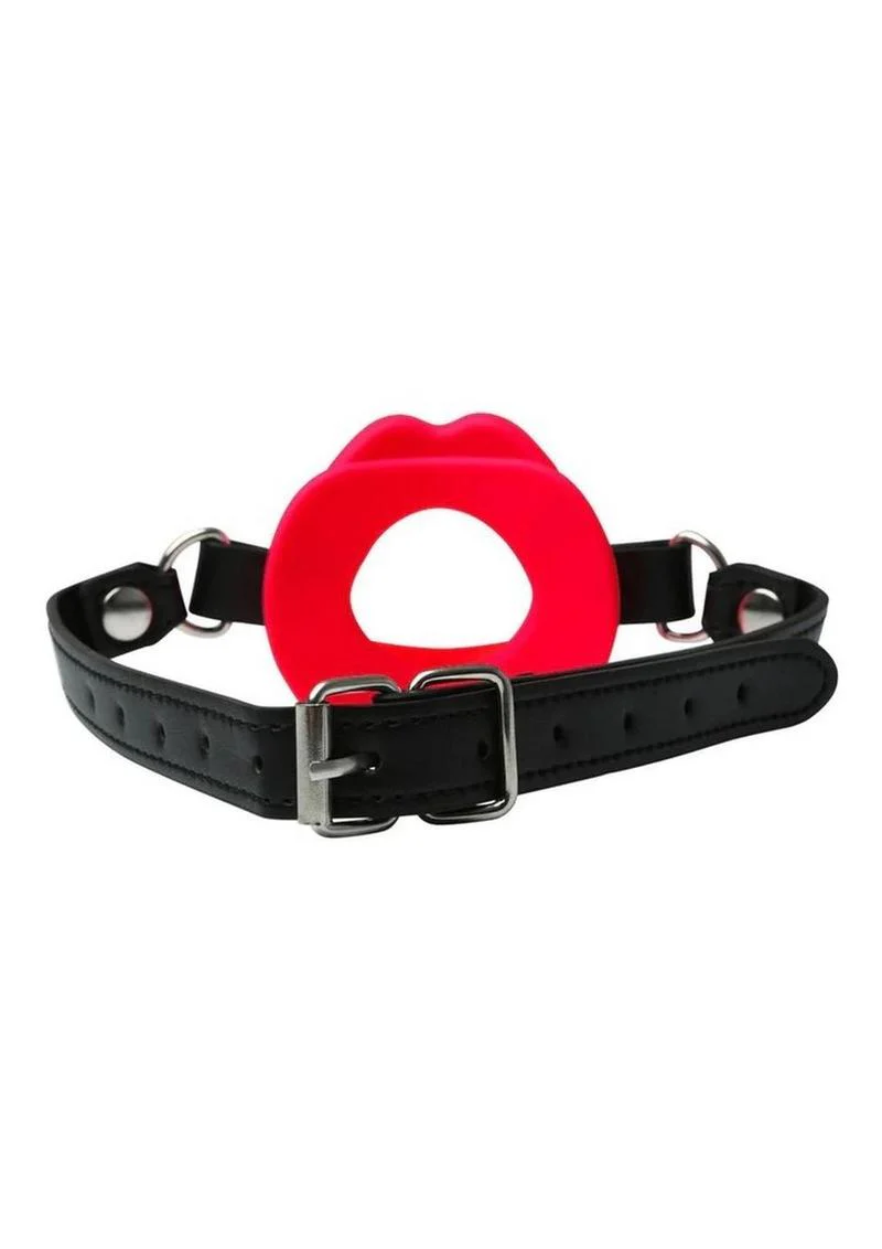 Silicone Lips Open Mouth Gag