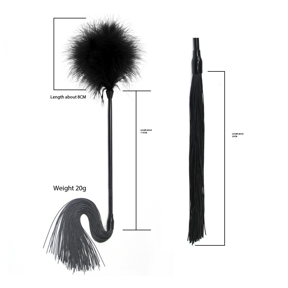 Silicone whip, feather soft whip