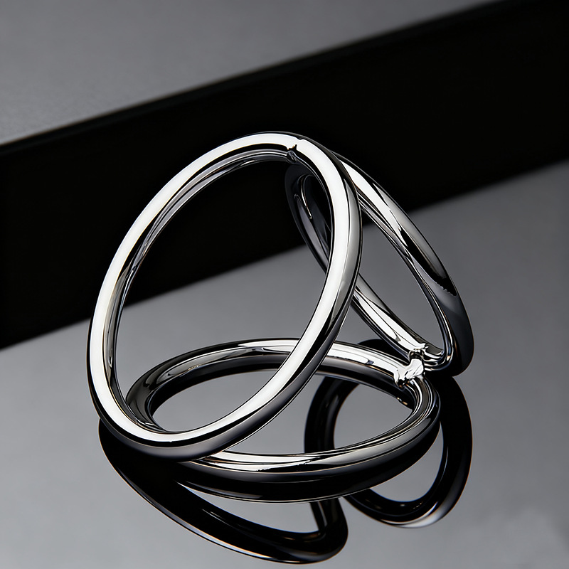 Adult toy, SM pleasure item, male-specific locking ejaculation delay ring.