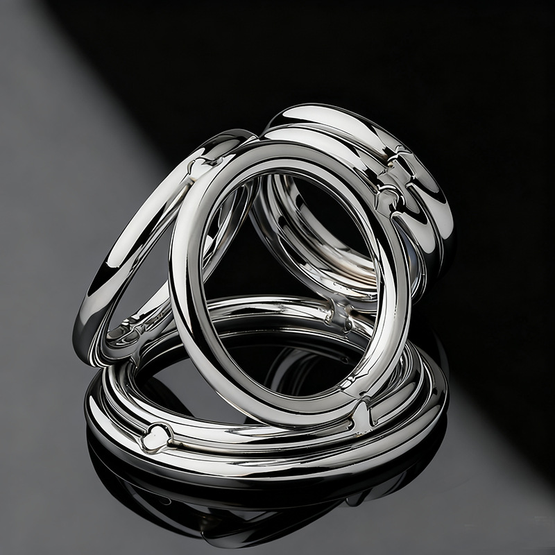 Adult toy, SM pleasure item, male-specific locking ejaculation delay ring.