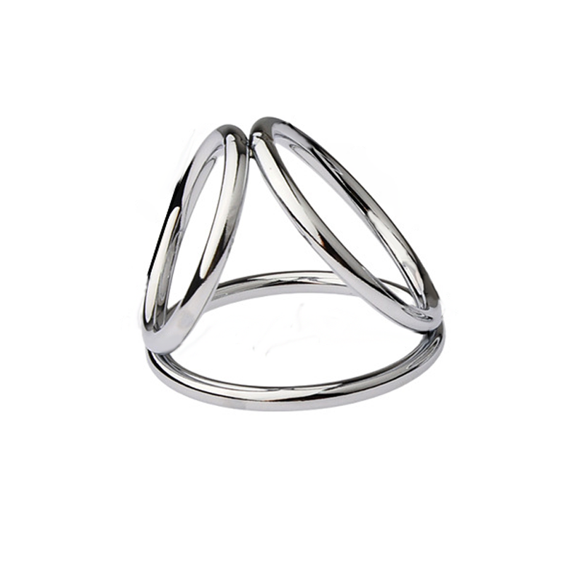 Adult toy, SM pleasure item, male-specific locking ejaculation delay ring.