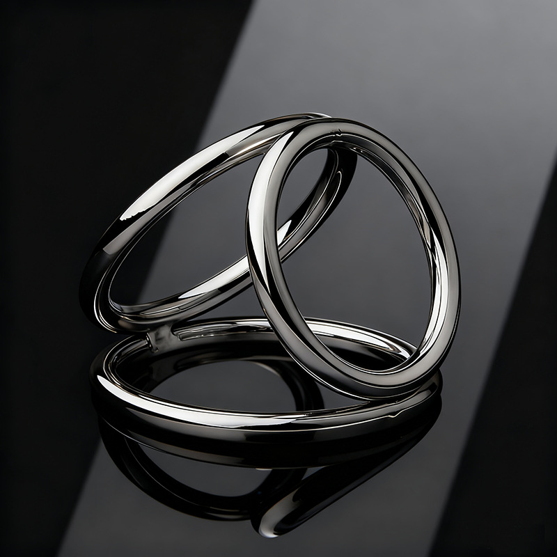 Adult toy, SM pleasure item, male-specific locking ejaculation delay ring.