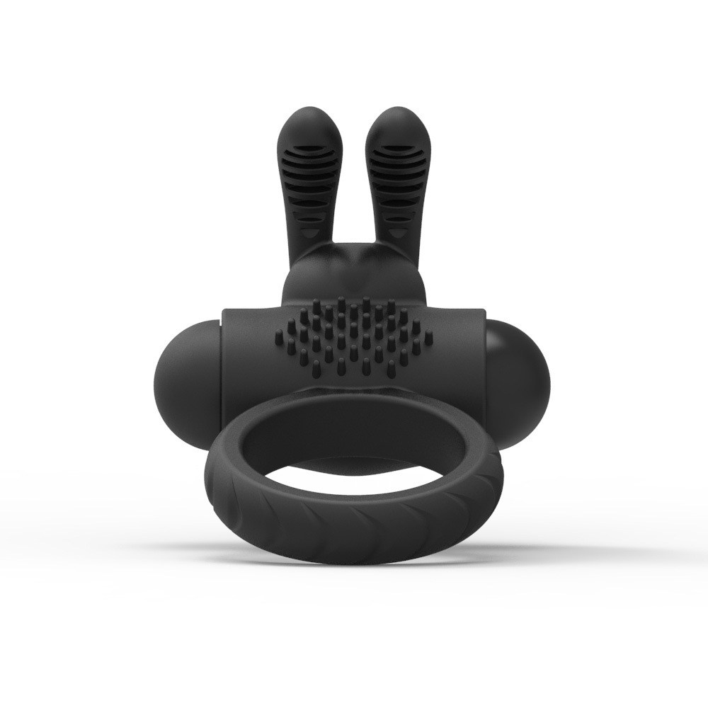Gothic En Rabbit Ears Lock-On Penis Ring.