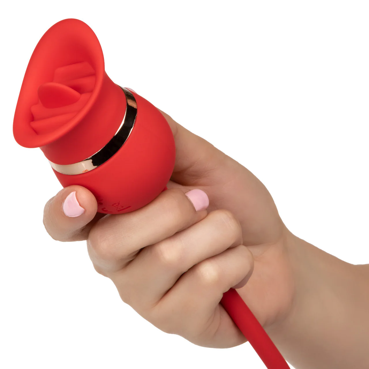 French Kiss CASANOVA Flickering Tongue and Egg Vibrator Red