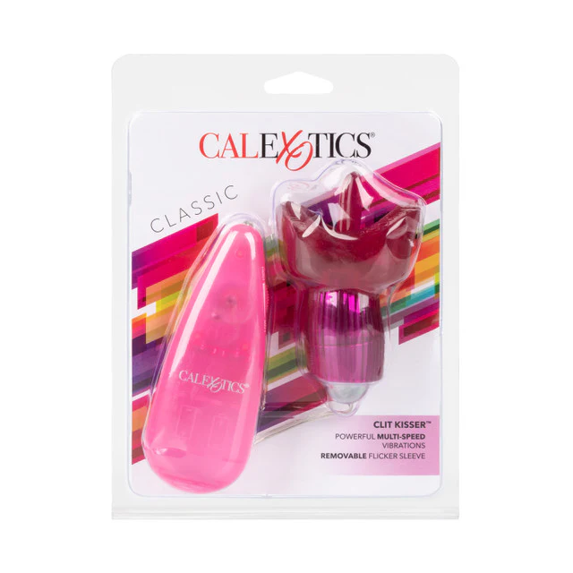 Calexotics CLASSIC CLIT KISSER Powerful Bullet Vibrator with Flickering Tongue and Remote Control