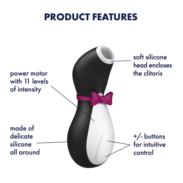 Satisfyer Pro Penguin Next Generation Rechargeable Massager - Black