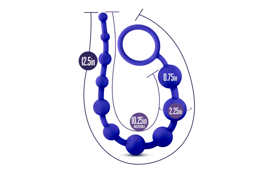 Luxe Silicone 10 Beads Indigo