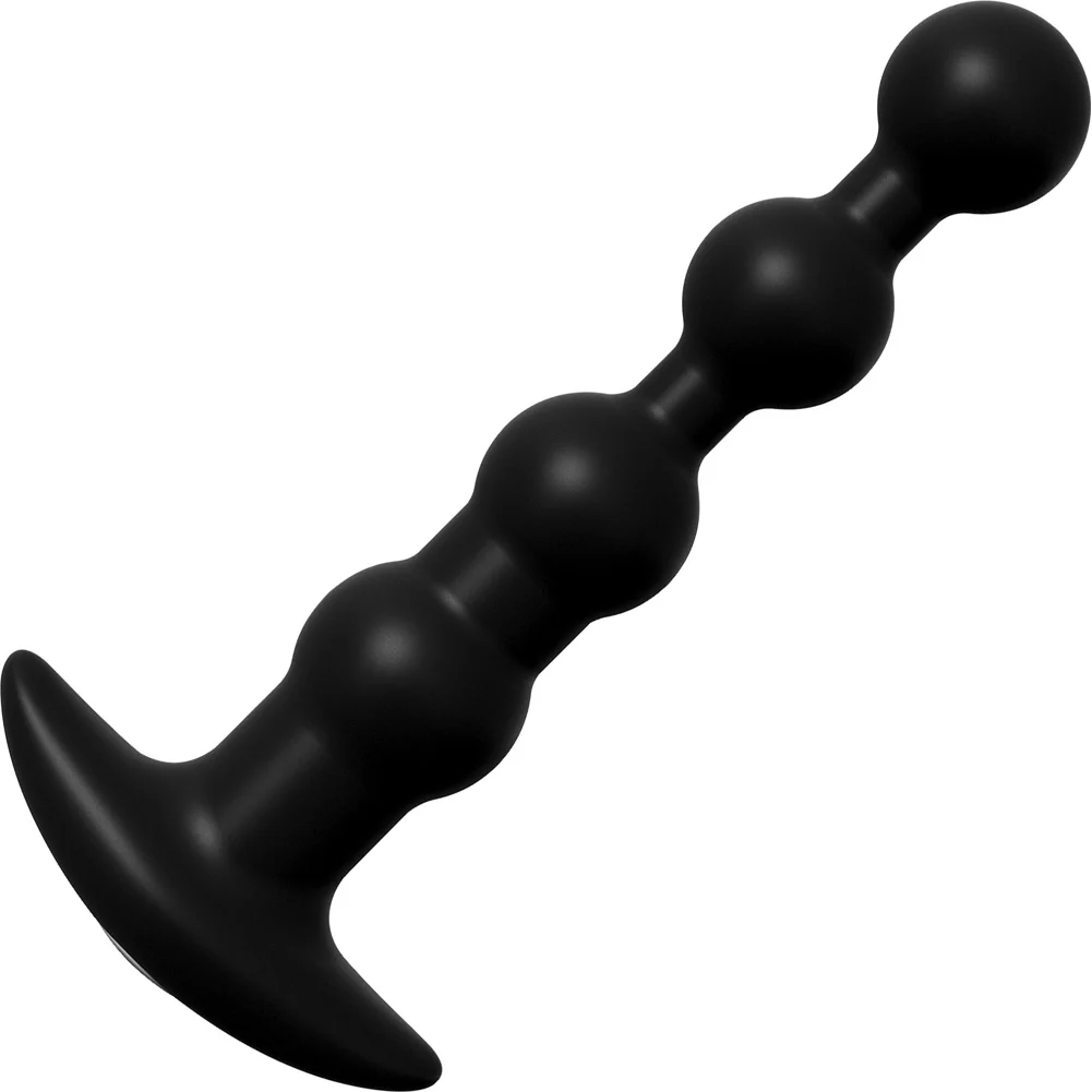 Pipedream Anal Fantasy Elite Collection Rechargeable Silicone Anal Beads 6.7 inch Black