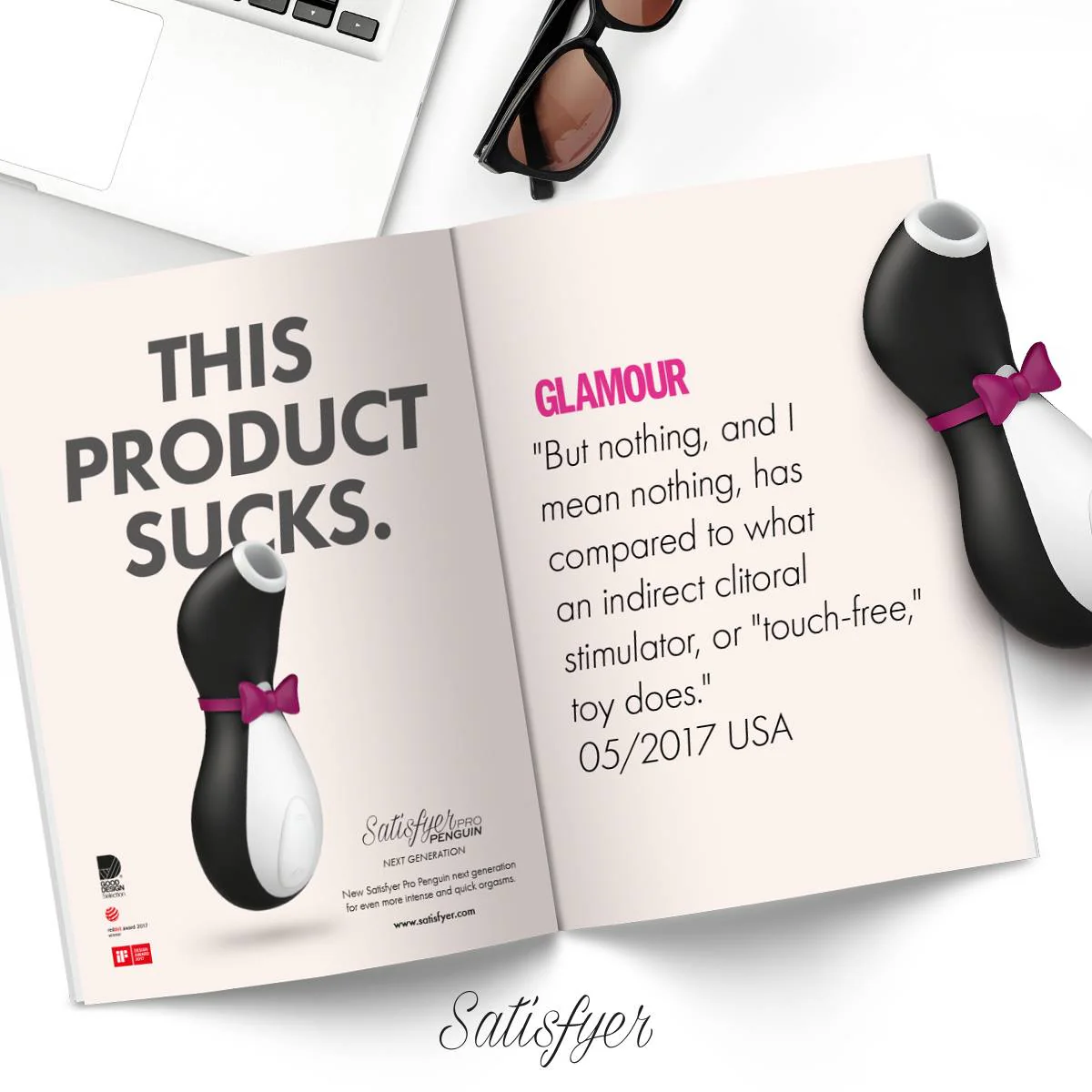 Satisfyer Pro Penguin Next Generation Rechargeable Massager - Black