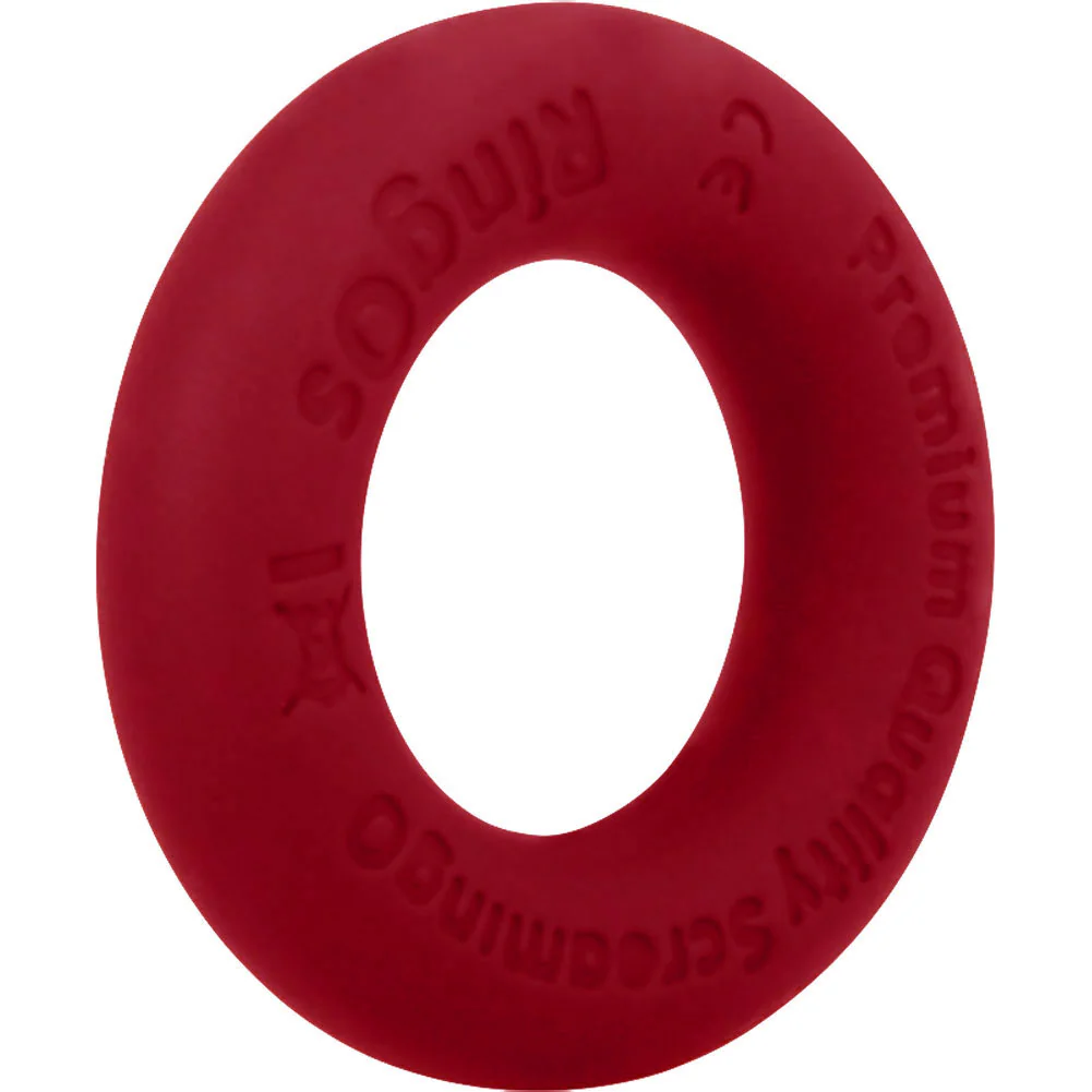 Screaming O RingO Ritz Mega Stretchy Liquid Silicone Cock Ring Red