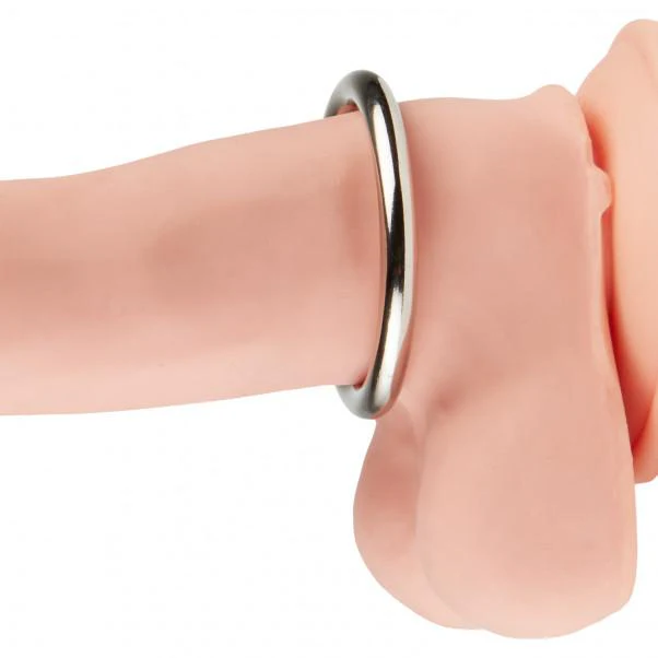 Spartacus Metal Cock Ring 1.25 inch Nickel Plated Silver