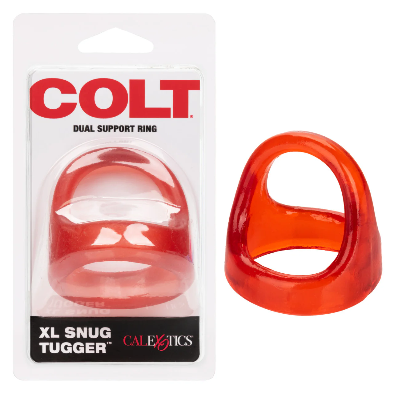 Colt XL SNUG TUGGER Red - Enhance Your Erections with Our Cock and Ball Ring