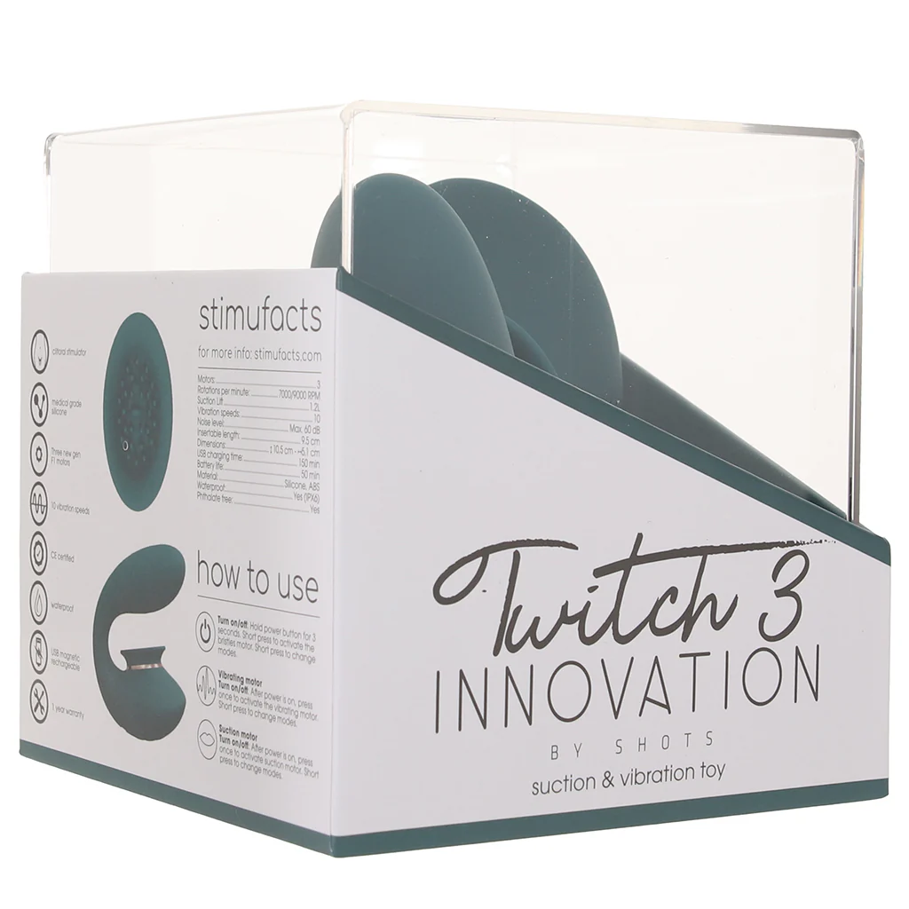 Twitch 3 Innovation G-Spot and Suction Vibe in Green