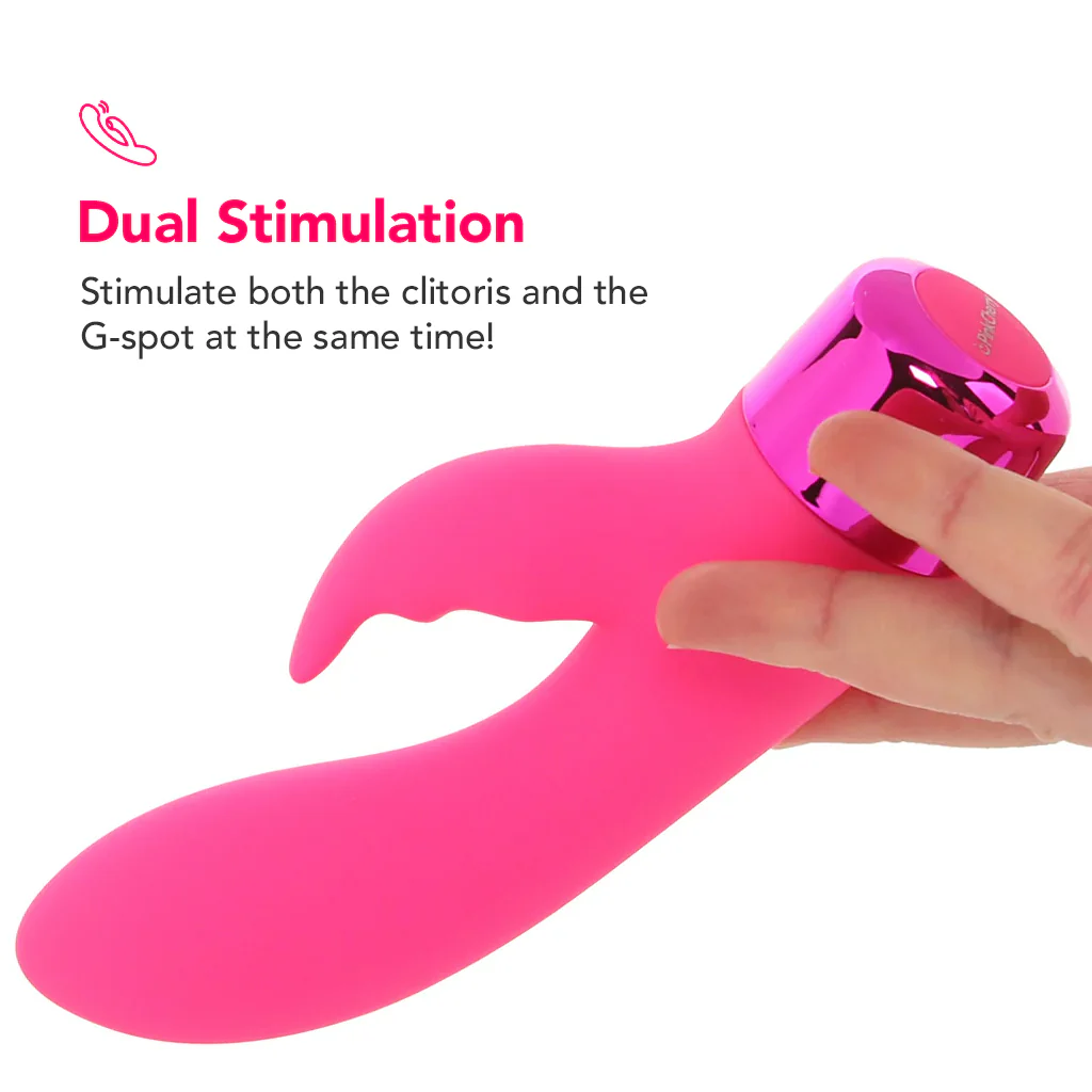 PinkCherry Right On Rabbit Silicone Dual Motor Vibe